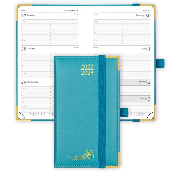 Quality Donau Blue Vertical Layout Weekly Planner Jul. 2023 To Jun. 2023 for sale