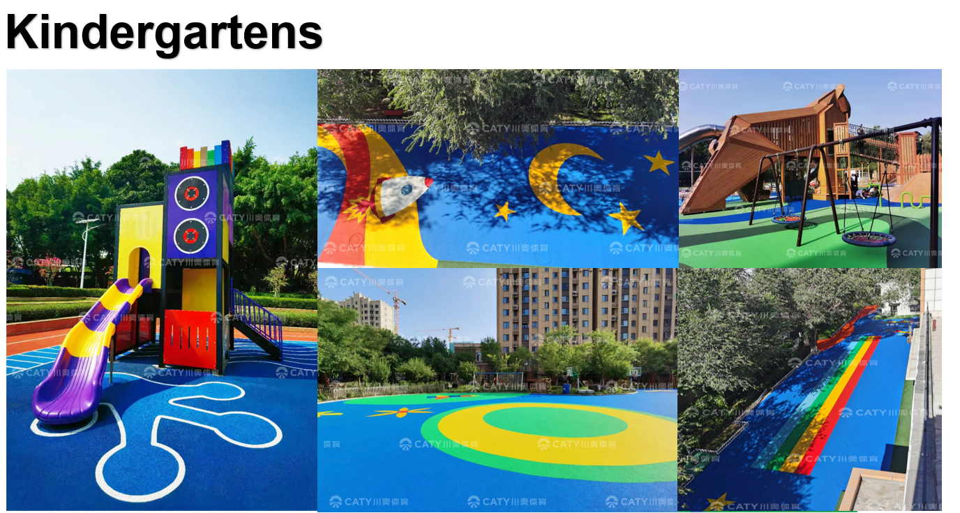 Ultra Durable Playground EPDM Granules Flooring Surfacing WetPour Rubber Shock Absorption EPDM Rubber Granules