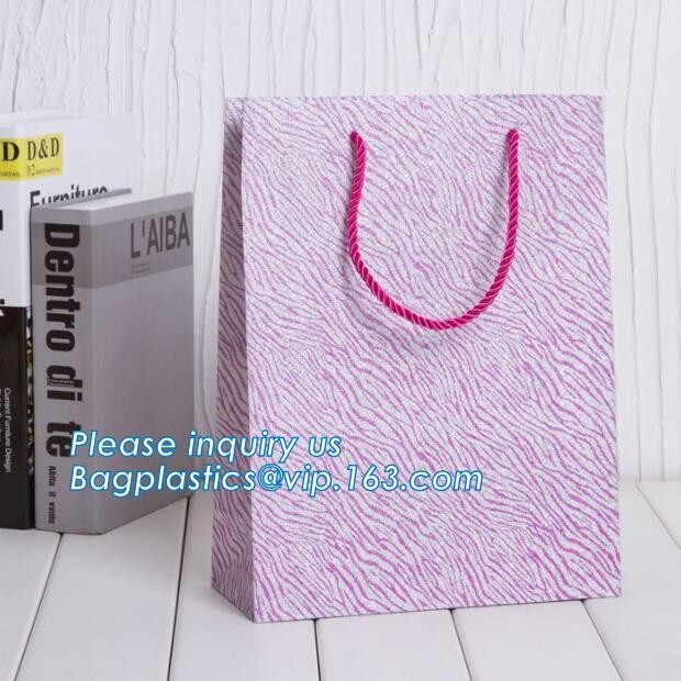 Custom paper bag with handle coated white paper bag printing pattern flower carrier bag,Flower carrier paper bags with d