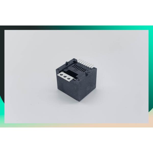 Small RJ45 Modular Jack Vertical Shielded SMT With Solder Tab 8P8C Top Entry WR-MJ 634108185321