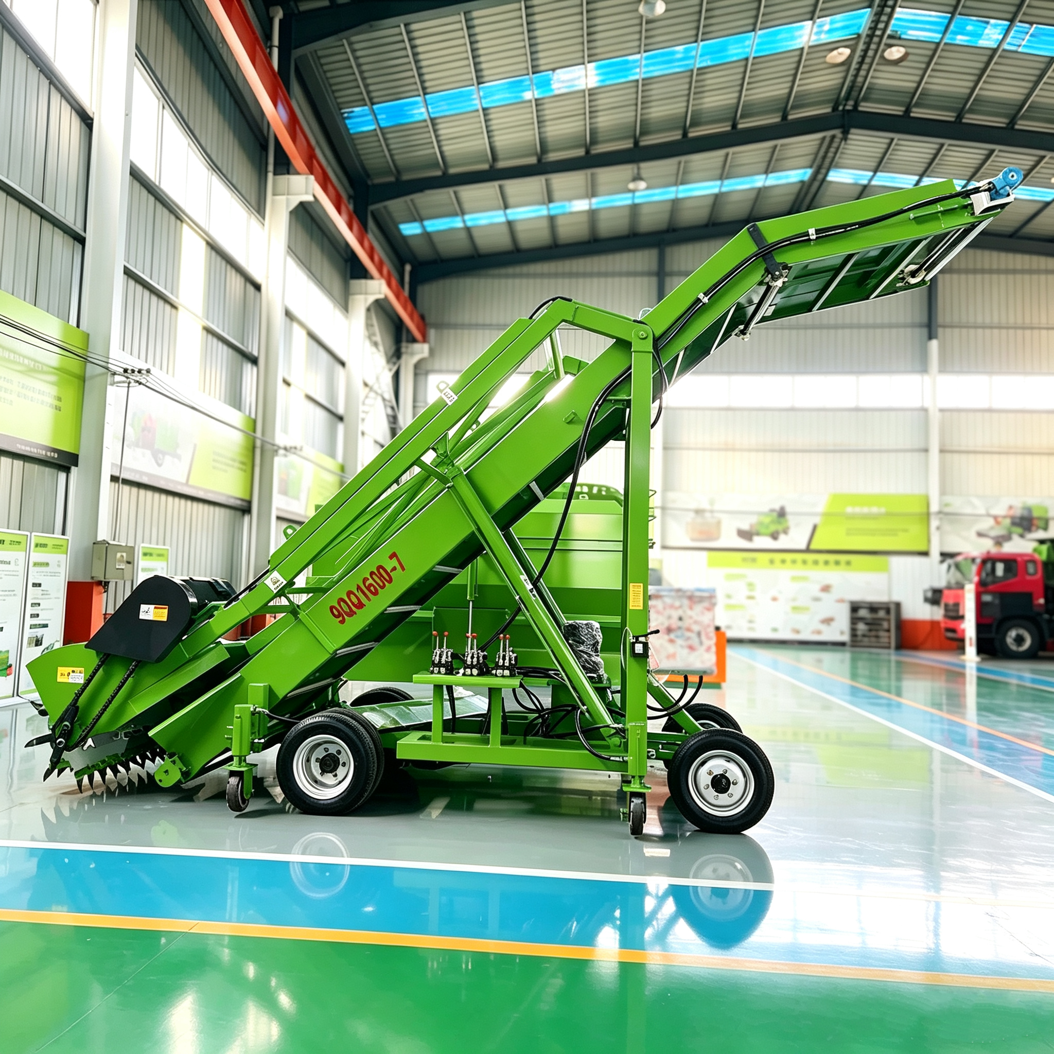 Self Propelled Silage Loader Digger Cattle Sheep Feeding Equipment Adjustable