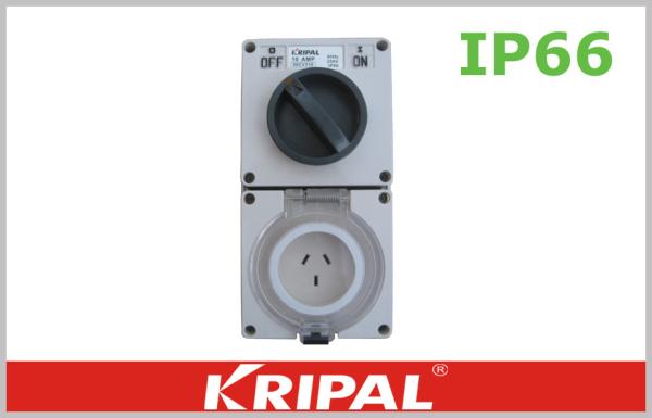 Quality 10A IP66 Weatherproof Switch Socket Outlet 250V Rotary Power Switch for sale
