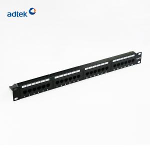 China Cat6 24 Port Copper Patch Panel Rack Mount Crimping Tool wholesale