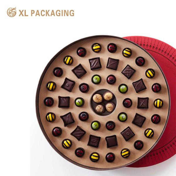 Custom Luxury White Chocolate Packaging Boxes with Embossed Printing Lid and