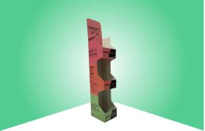 3 Tier Sidekick Display / Corrugated Power Wing Display With Three Pockets