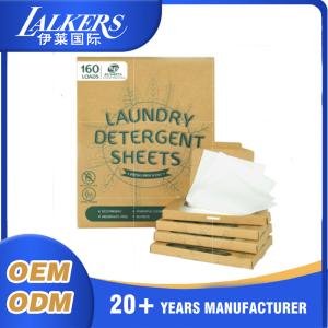 China Modern Sustainable Laundry Detergent Sheets Lalkers Paper Washing Detergent wholesale