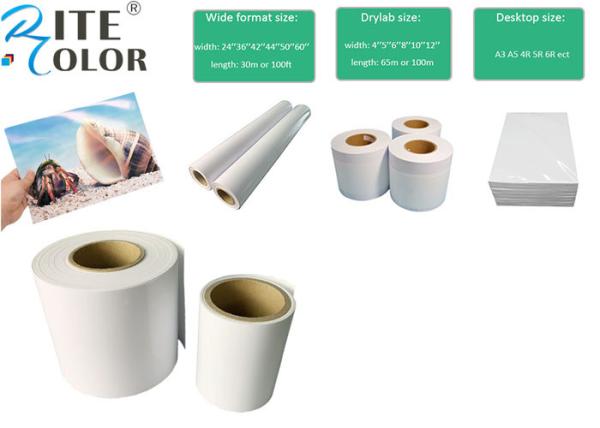 Quality Digital Printing Minilab Photo Paper A3 Matte Photo Paper Resin Coated Microporous Glossy Surface for sale