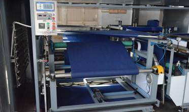 Automated Single Color Non Woven Screen Printing Machine / Roll To Roll Screen Printing Equipment