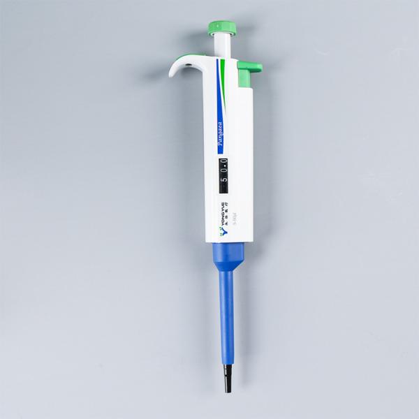 5 - 50ul Laboratory Single Channel Pipettes Adjustable Volume