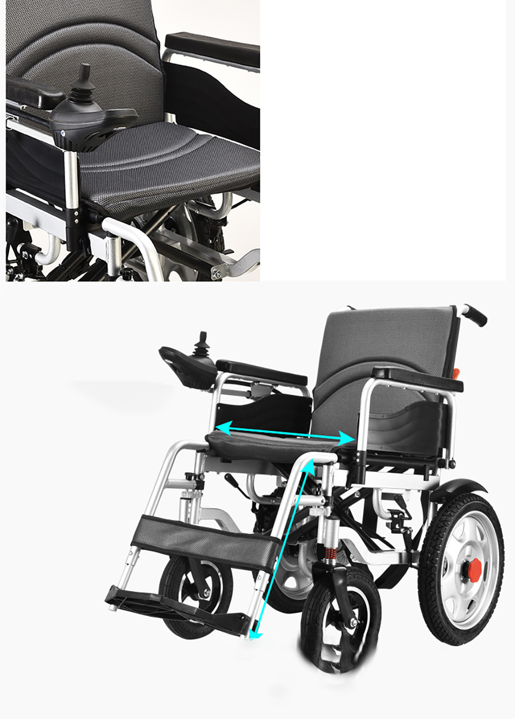 Electric Wheelchair Foldable Disabled Elderly Intelligent Automatic Four Wheeled Elderly Mobility Scooter