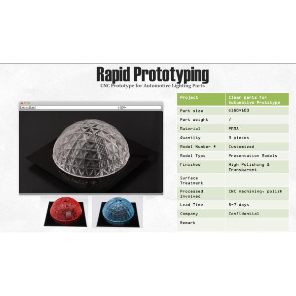 High Tolerance Rapid Prototyping Service Cnc Machining Prototype Service