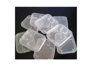 China Bulk Hard Plastic Storage Boxes For Memory Card , Transparent Micro SD Card Box wholesale