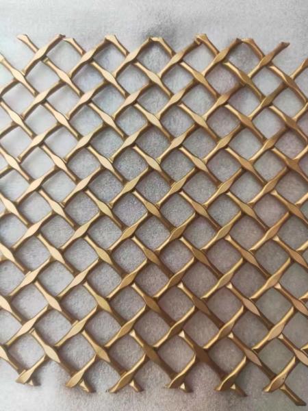Stainless Steel Decorative Woven Metal Wire Mesh Panel Curtain For Architectural