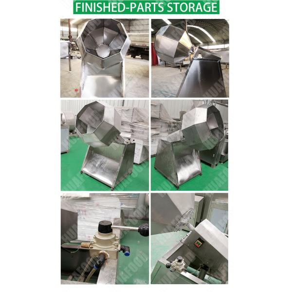 CE certified with vibrating seasoner feeder batch type small potato chips seasoning machine