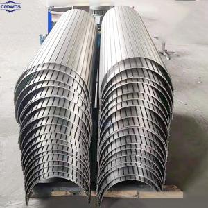 China Johnson Wedge Wire Vee Screen Parabolic Filter Screen Curve Welded Sieve Bend Screen wholesale