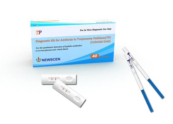 Quality TUV Home Use Colloidal Gold CIA Treponema Pallidum TP Syphilis Rapid Test Kit for sale