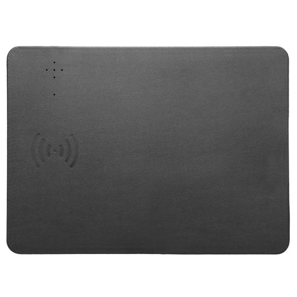 Quality Personalized Qi 10W Mouse Pad Wireless Charger PU Leather Mat for sale