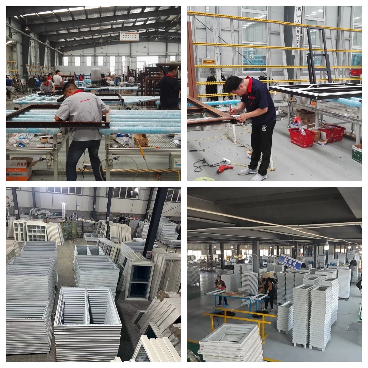 Customized PVC Double Horizontal Sliding Windows With Mosquito Screen Vinyl Sliding Windows