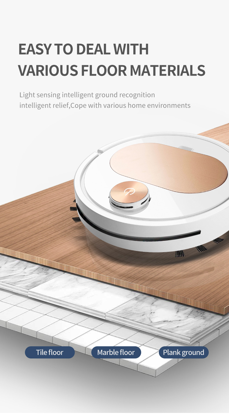 VSLAM Automatic Sweeping Robot 1000PA Brooming And Mopping Robot