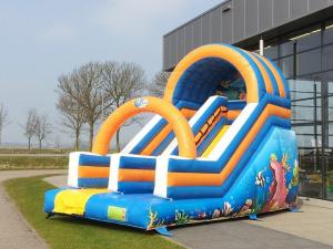 China Customized Ocean Commercial Inflatable Slide Fire Resistant Inflatable Bounce Slide on sale