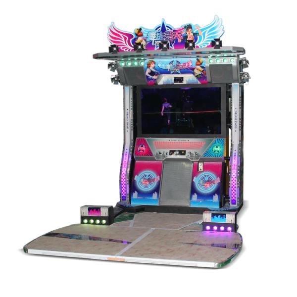 Quality pump it up dance machine 2 players dancing game machine for sale