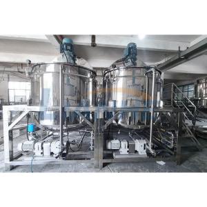China 3000L Ketchup Making High Shear Emulsifier Mixer With Circulating Pump wholesale