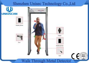 China 6 Zones LED Screen Portable Metal Detector Archway , Walk Through Security Scanners wholesale