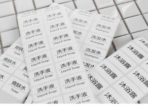 PMS CMYK Printing Label Stickers Flexo Transparent Vinyl Sticker