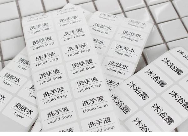 Quality PMS CMYK Printing Label Stickers Flexo Transparent Vinyl Sticker for sale