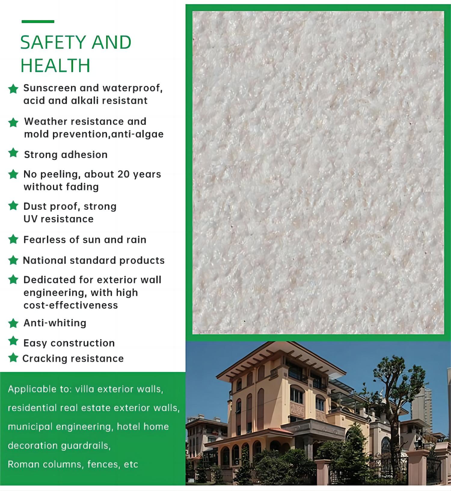 NEWNESS Direct Supply Rock Effect Outside Wall stone Paint in Brush Application Method