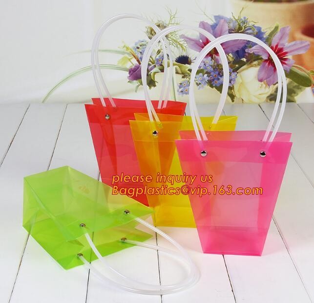 Promotional customized high quality soft loop plastic cloth bag,manufacturer custom soft loop handle polyethylene PE pla