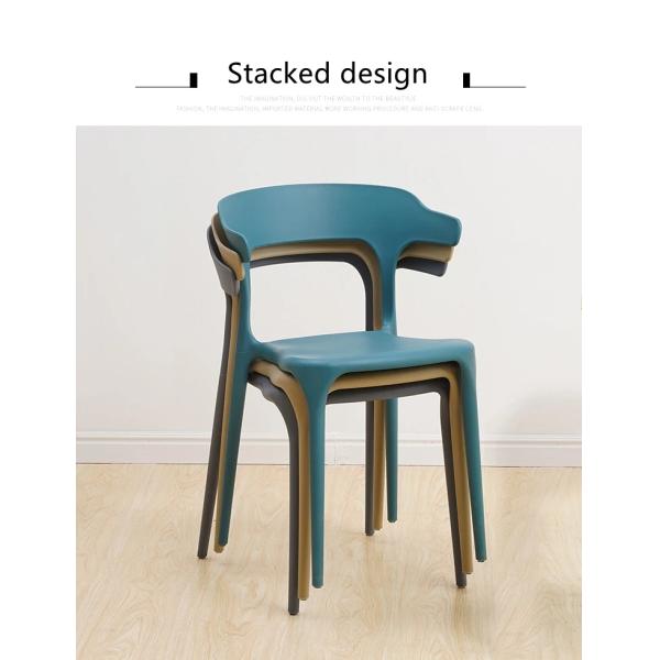 Full PP Plastic Stackable Dining Chairs OEM ODM Moulded Plastic Dining Chairs