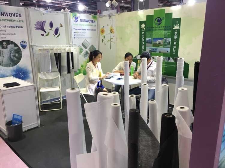 150cm Width Circular Tricot Woven Fusible Interlining for GAOXIN SA2500 in Pure White