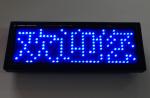 Multi-language Blue Scrolling LED name badge