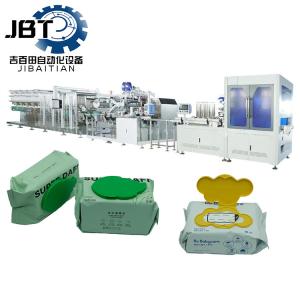 China Automated PLC Control Wet Wipes Making Machine for Customized Cuts and Stacks wholesale