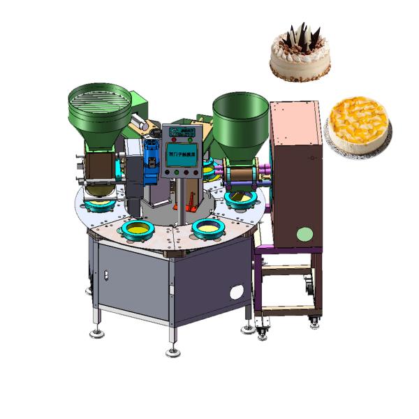 Quality PLC Full Automatic Cake Production Line 220V For Cake Base Making for sale
