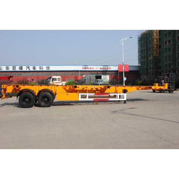 Aotong 20Ft 40Ft Container Frame Skeletal Semi Trailer with Fuwa Bpw Optional 13tons Axle