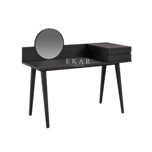 Modern Simple Design With Round Mirror Dressing Table