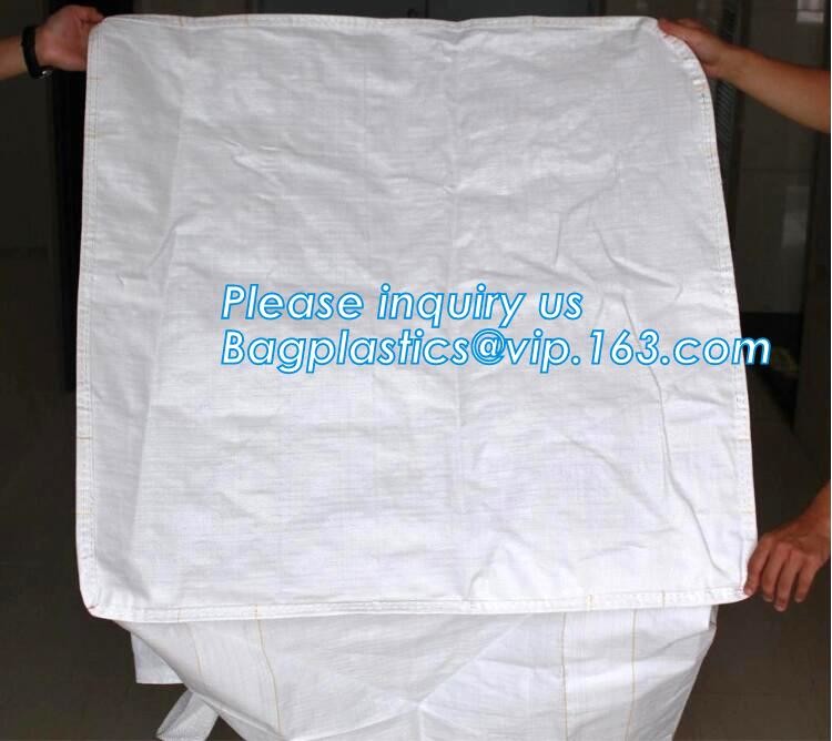 polypropylene woven plastic jumbo bag pp big bag for sand, building material, 500kg-1000kg PP Woven Jumbo Bag Big Bag wi