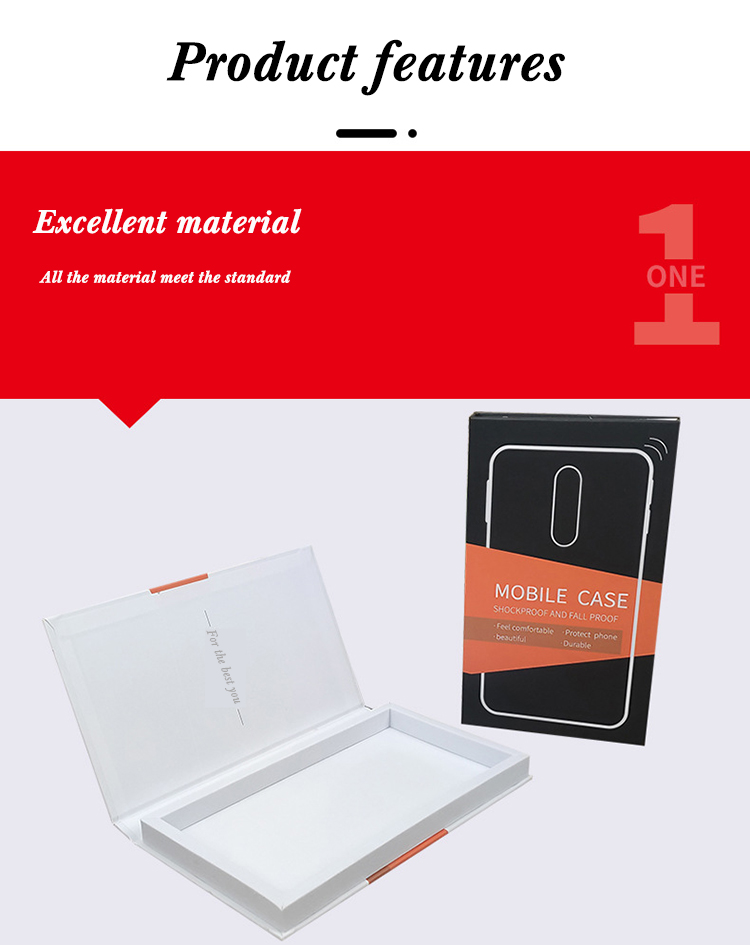 Recycled Paperboard Sublimation Phone Case Package Pack For Consumer Electronics