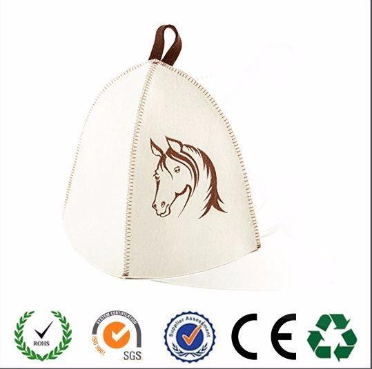 Quality Eco-Friendly Feature and wool felt Material Sauna hat for sale