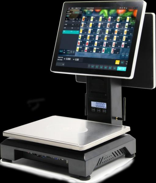 Quality 15.1 Inch LCD Touch Screen PC Cashier With Weighing Function for sale