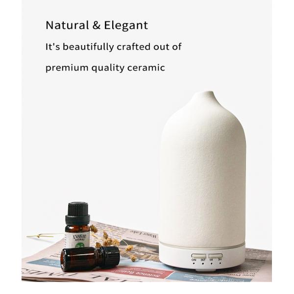 PP Ceramic Essential Oil Ultrasonic Aroma Humidifier Capacity 51-100ml