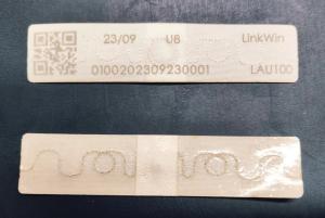 China RFID Qr code printing laundry tag , 200 Times Washable Long Range UHF RFID Textile Laundry Tags For Laundry , RFID laundry tag wholesale