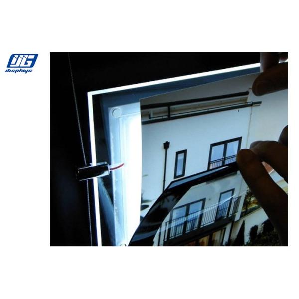 Ceiling Hanging Magnetic Light Box Slim Clear Frame Double Sided Indoor Advertising