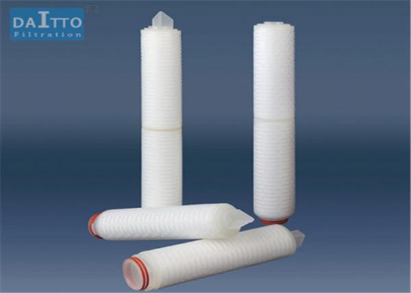 Quality Polyether Sulfone PES Pleated Filter Cartridge Polypropylene Support Layers for sale