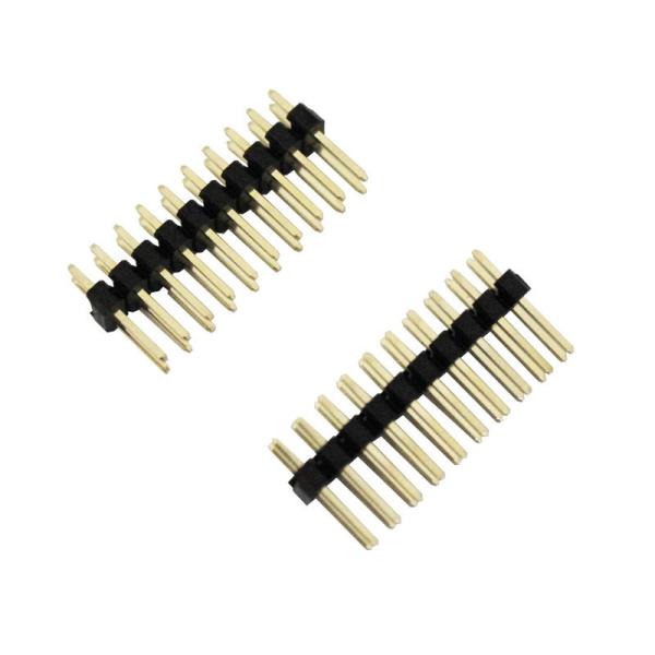Dalee 2.0*2.54mm Pcb Header Connector Double Plastic Dual row 180° DIP PA9T Brass H=2.54