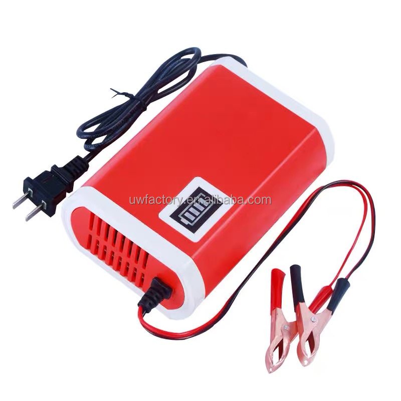 Connector Current Protection Full Automatic 12V/24V 10A 5A Car Battery Charger for Motorcycle Lead Acid Battery Output