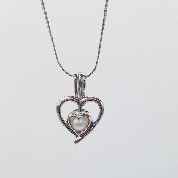 Oyster Pearl Cage Pendant Beads Hollow Essential Oil Diffuser Locket Pendant Jewelry