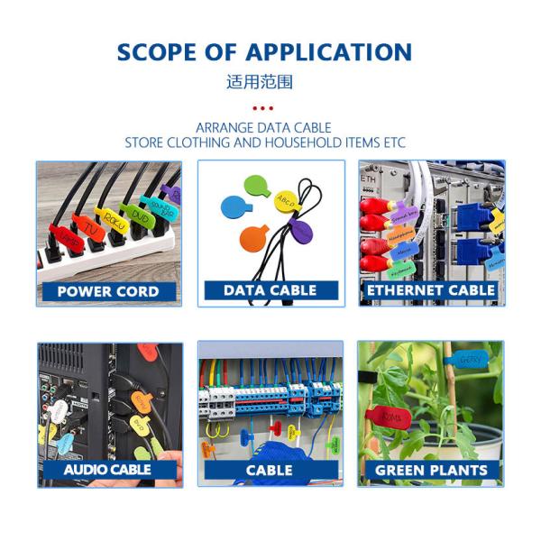 Hook and loop tape in various colors